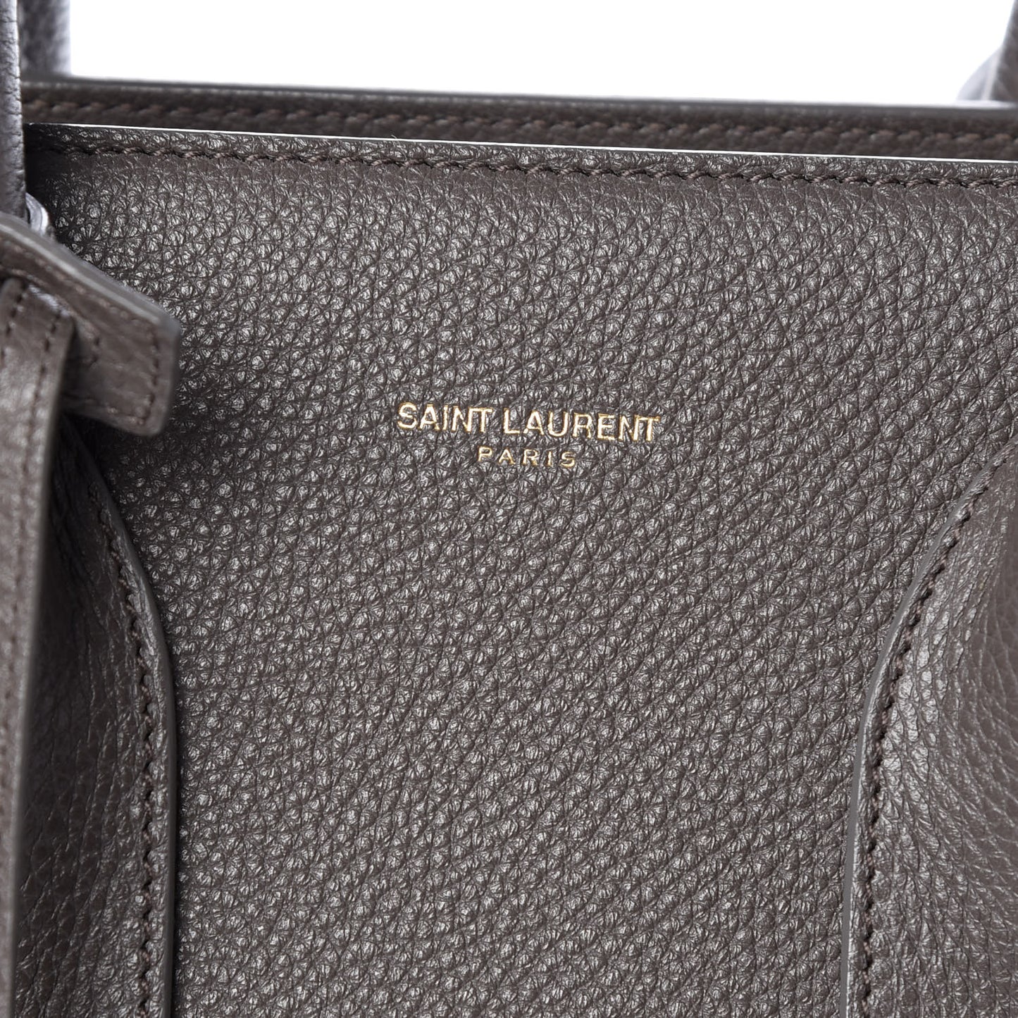 Grained Calfskin Small Sac De Jour Fog
