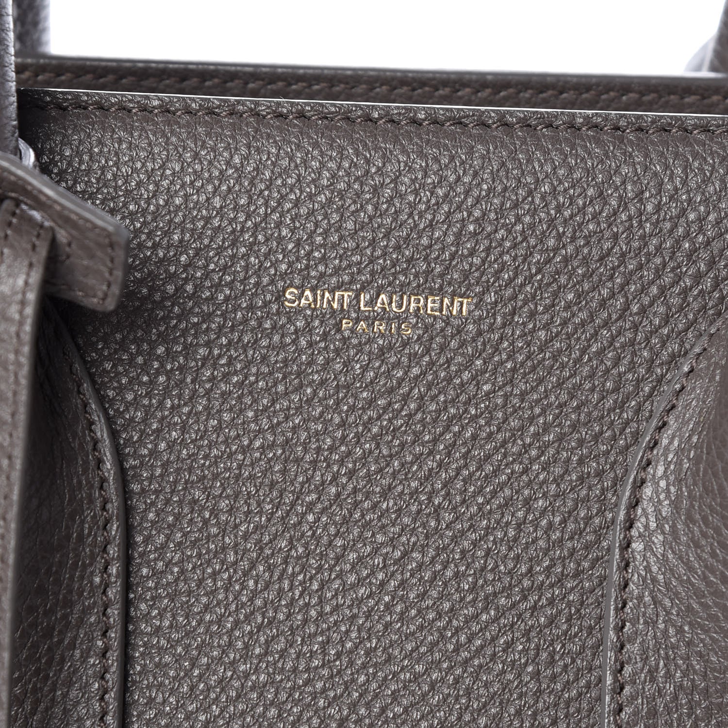 Saint Laurent Grained Calfskin Small Sac De Jour Fog 8 of 11