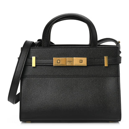 Saint Laurent Grained Calfskin Manhattan Nano Shopper Tote Black 1 of 8