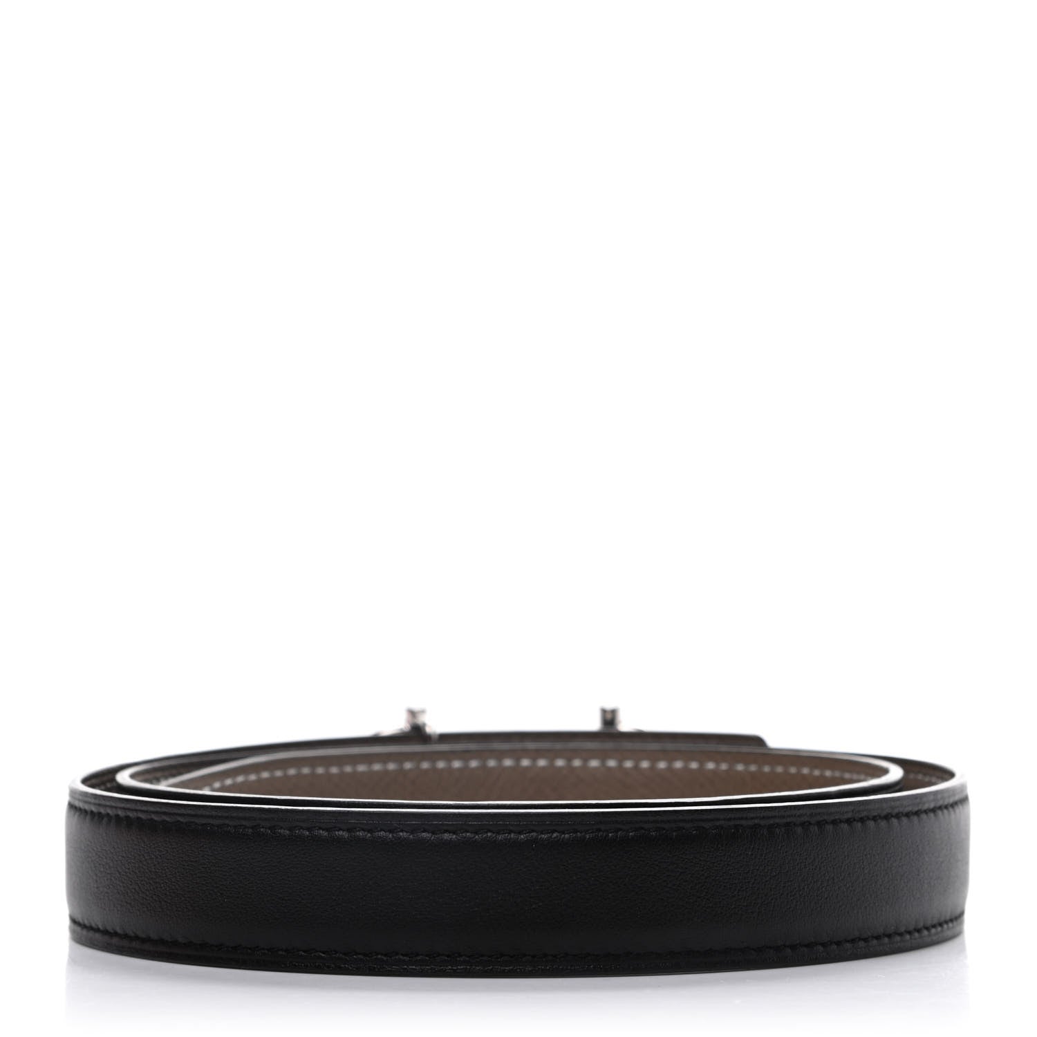 Hermes Swift Epsom 24mm Gamma Belt 80 Black Etoupe 2 of 6