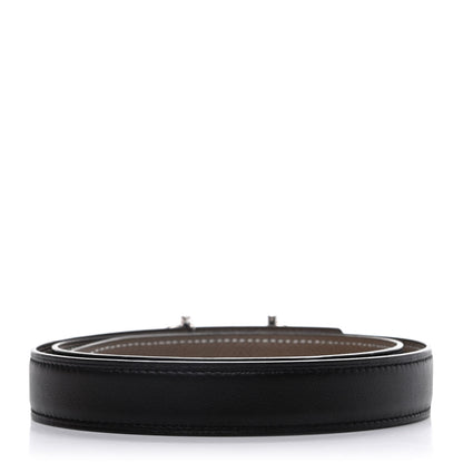 Hermes Swift Epsom 24mm Gamma Belt 80 Black Etoupe 2 of 6
