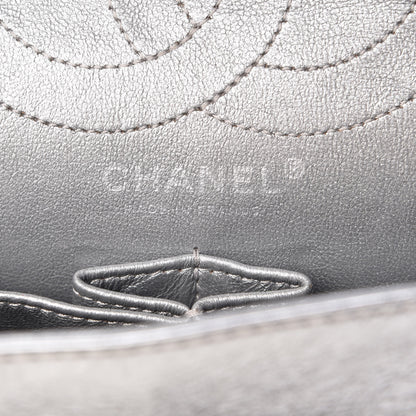 Chanel Metallic Aged Calfskin Quilted 2.55 Reissue 226 Flap Silver 7 of 16