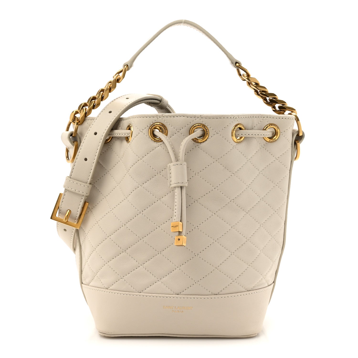 Saint Laurent Lambskin Quilted Small Emmanuelle Bucket Bag  Antique Vintage 1 of 14