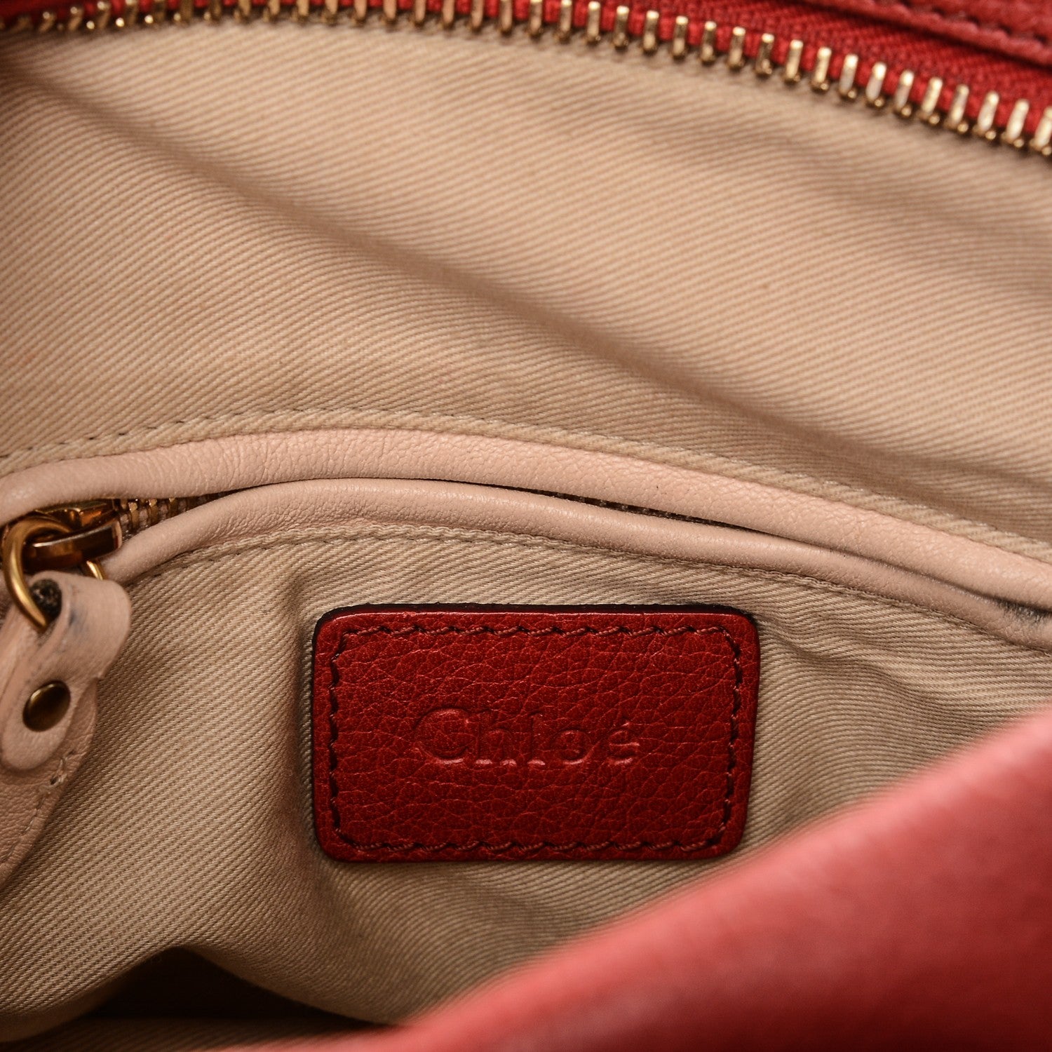 Chloe Calfskin Small Paraty Red Berry 6 of 7