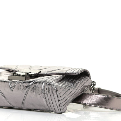 MCM Metallic Calfskin Small Patricia Belt Bag Berlin Silver 10 of 12