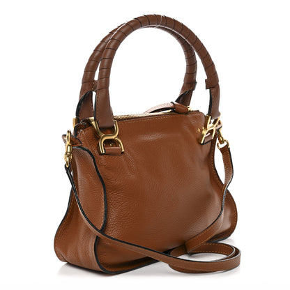 Chloe Calfskin Small Marcie Satchel Tan 3 of 12
