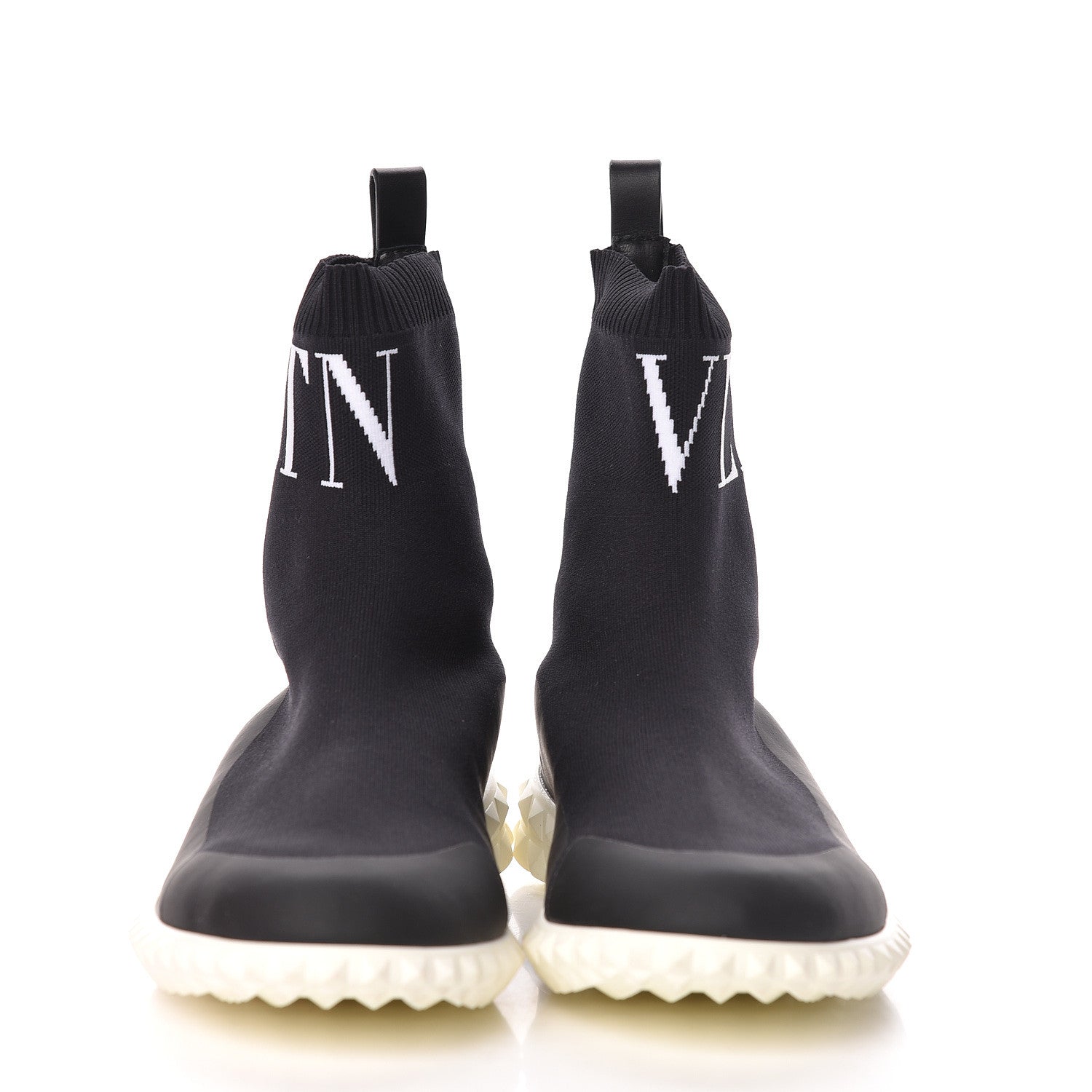 Valentino Garavani Stretch Knit VLTN Sock Sneakers 39 Black 2 of 7