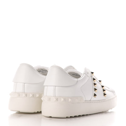 Valentino Garavani Calfskin Rockstud Untitled Open Sneakers 39 White 4 of 8