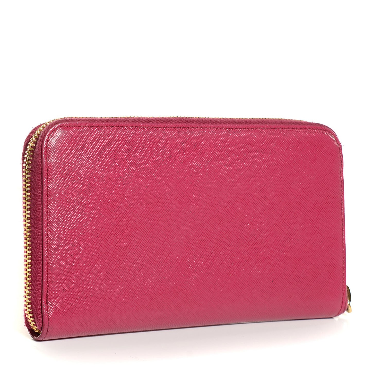Saffiano Metal Zip Around Wallet Ibisco