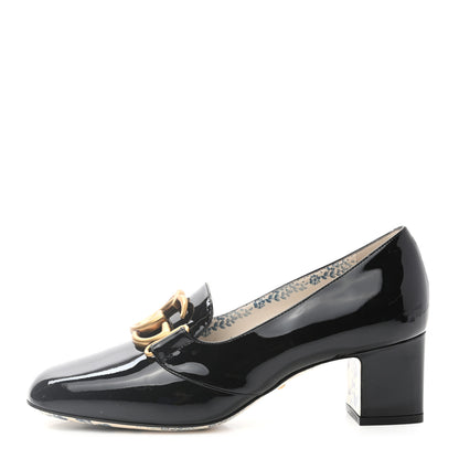 Gucci Vernice GG Victoire 55mm Loafer Pumps 38 Black 1 of 8