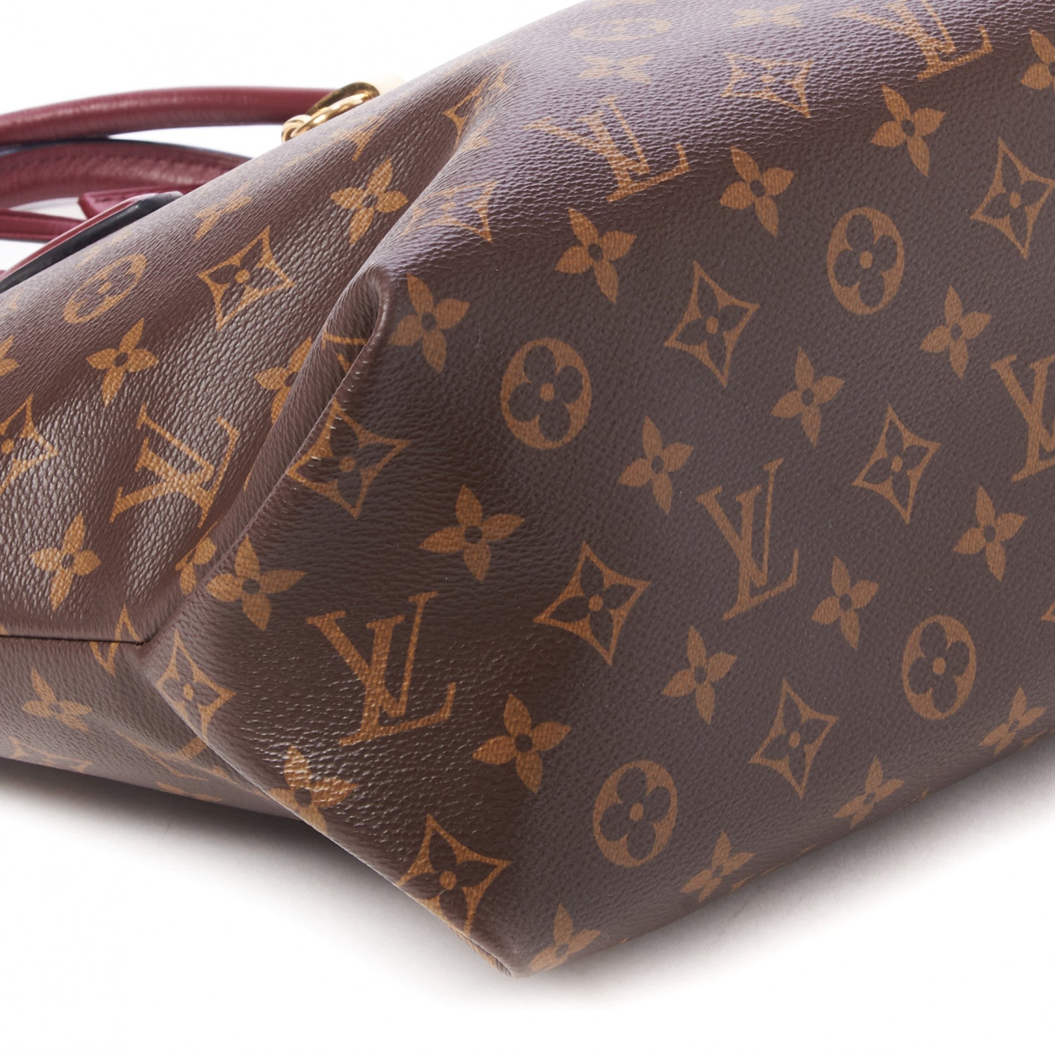 Louis Vuitton Monogram Flower Zipped Tote MM Bordeaux 6 of 9
