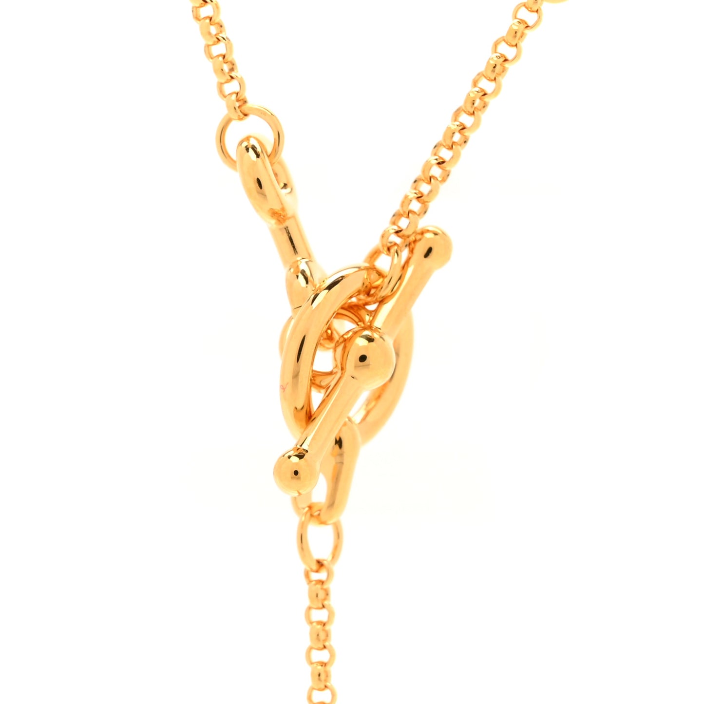 Metal Enamel Cheval Grand Parade Necklace Gold