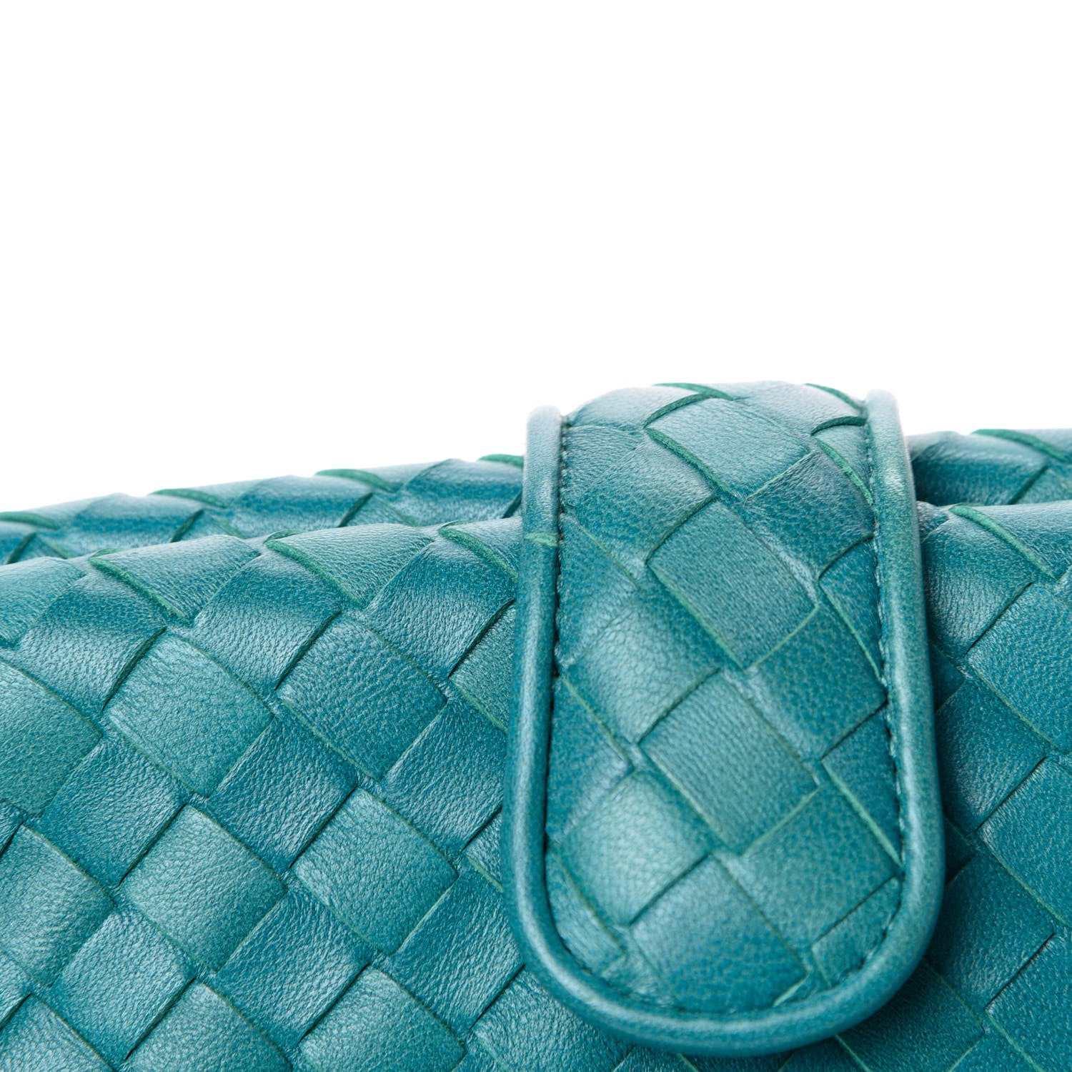 Bottega Veneta Nappa Intrecciato The Lauren 1980 Clutch Aqua 7 of 7