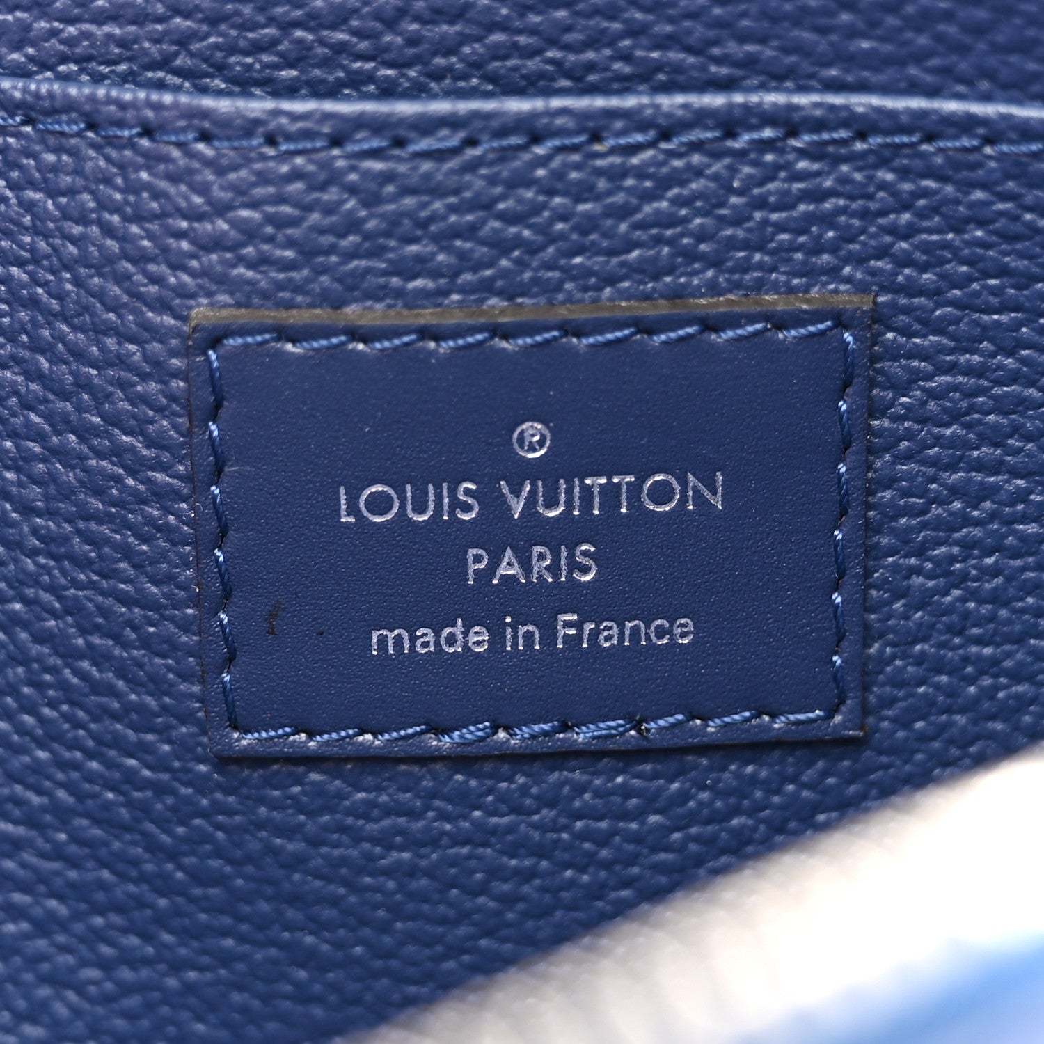 Louis Vuitton LOUIS VUITTON Monogram Giant Escale Cosmetic Pouch Blue 6 of 7