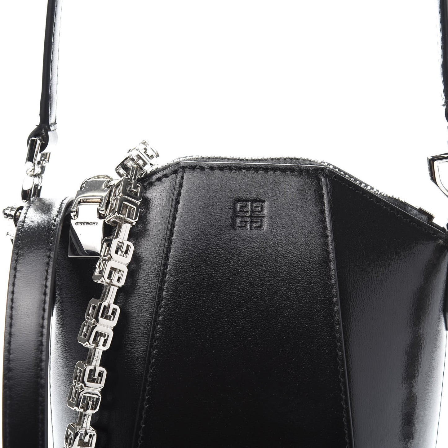 Calfskin Mini Vertical Antigona Black