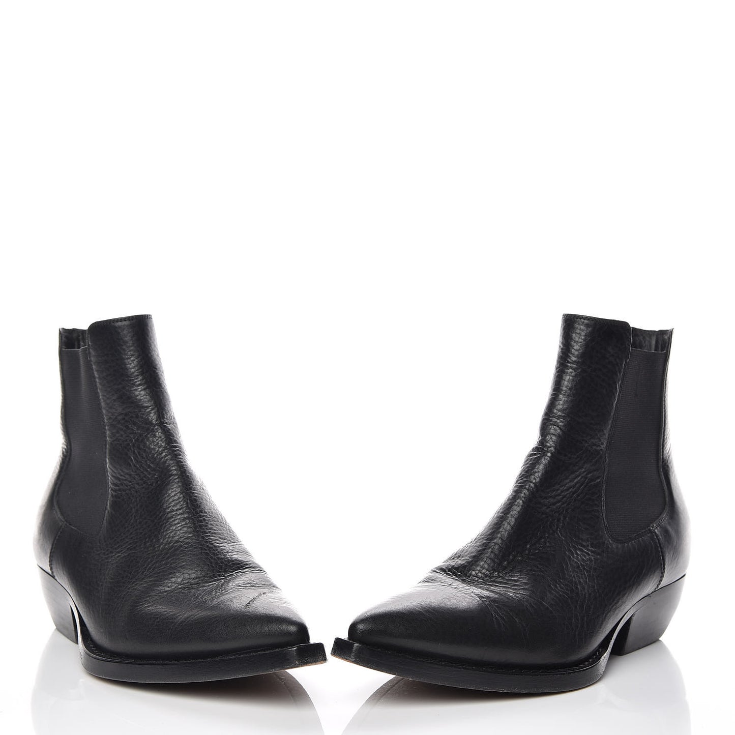 Calfskin Theo Chelsea Ankle Boots 36.5 Black