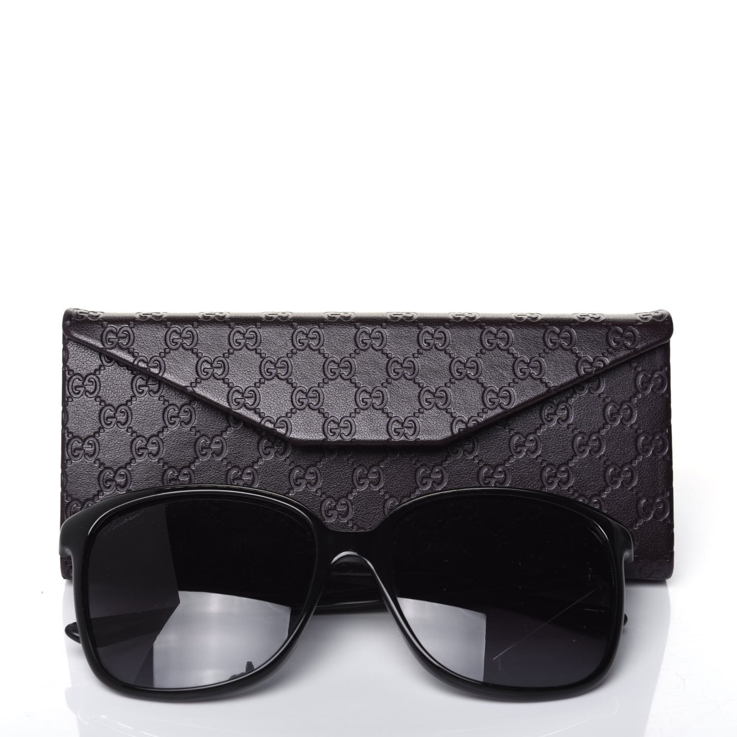 Acetate Square Frame Oversized Sunglasses GG3696/S Black