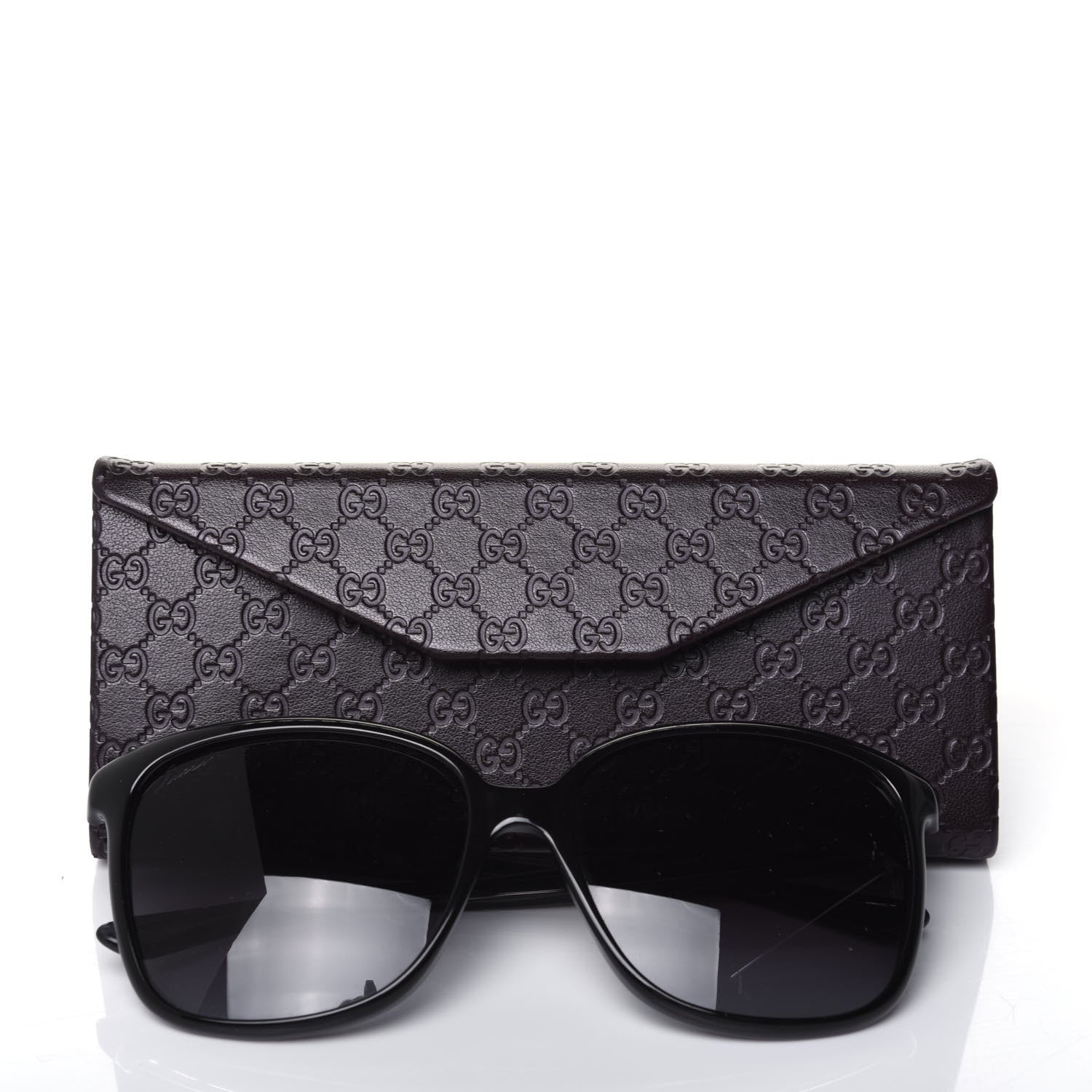 Gucci Acetate Square Frame Oversized Sunglasses GG3696/S Black 7 of 7