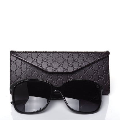 Gucci Acetate Square Frame Oversized Sunglasses GG3696/S Black 7 of 7
