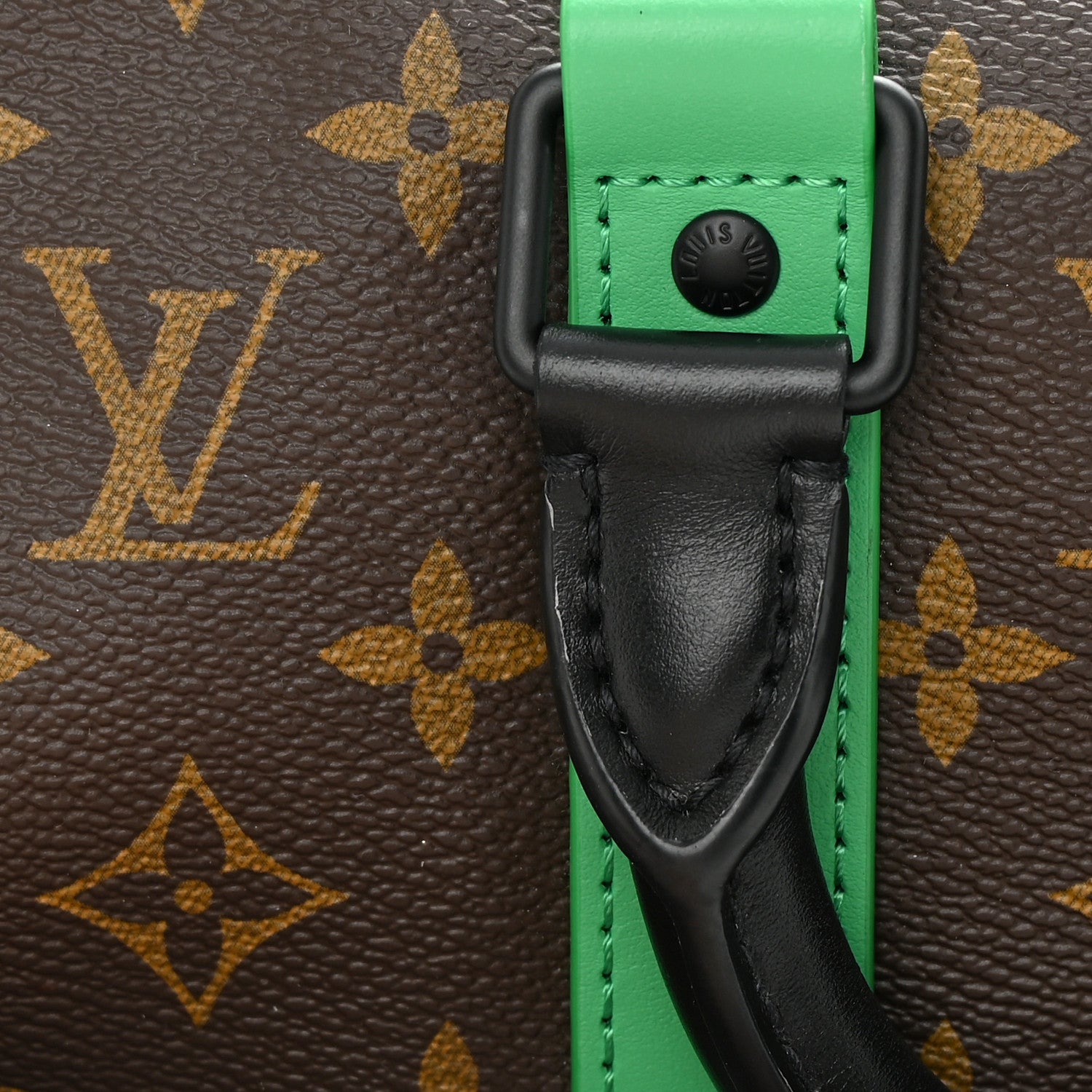 Louis Vuitton Monogram Macassar Keepall Bandouliere 25 Minty Green 11 of 12