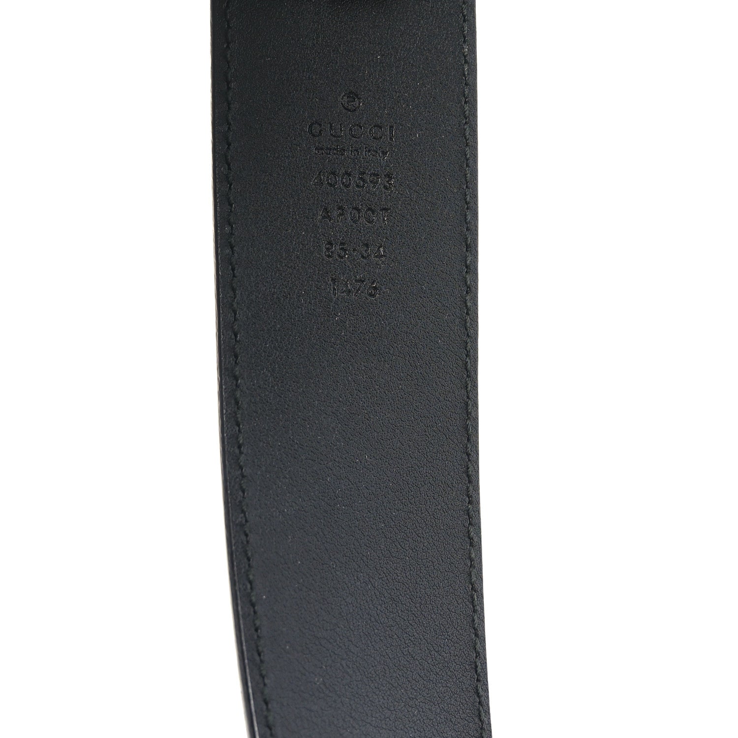 Gucci Calfskin Double G 40mm Belt 85 34 Black 4 of 6
