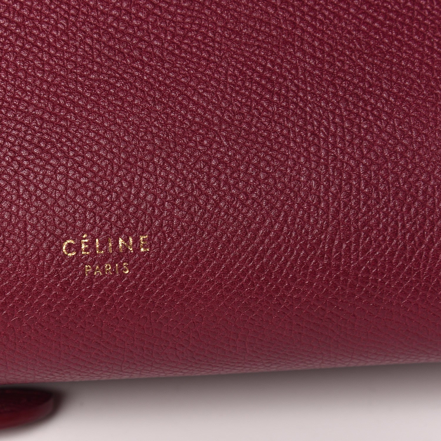 Celine Grained Calfskin Micro Belt Bag Plum 10 of 14