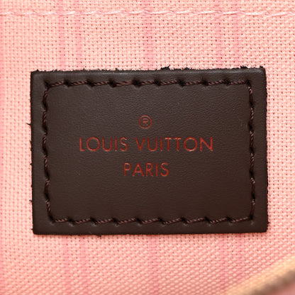 Louis Vuitton Damier Ebene Neverfull MM GM Pochette Rose Ballerine 6 of 8