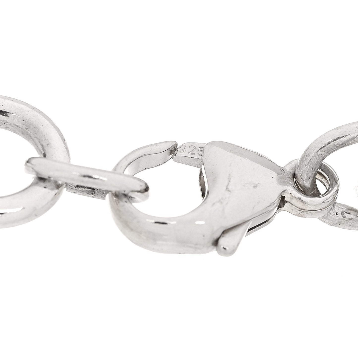 Sterling Silver Heart Tag Charm Bracelet