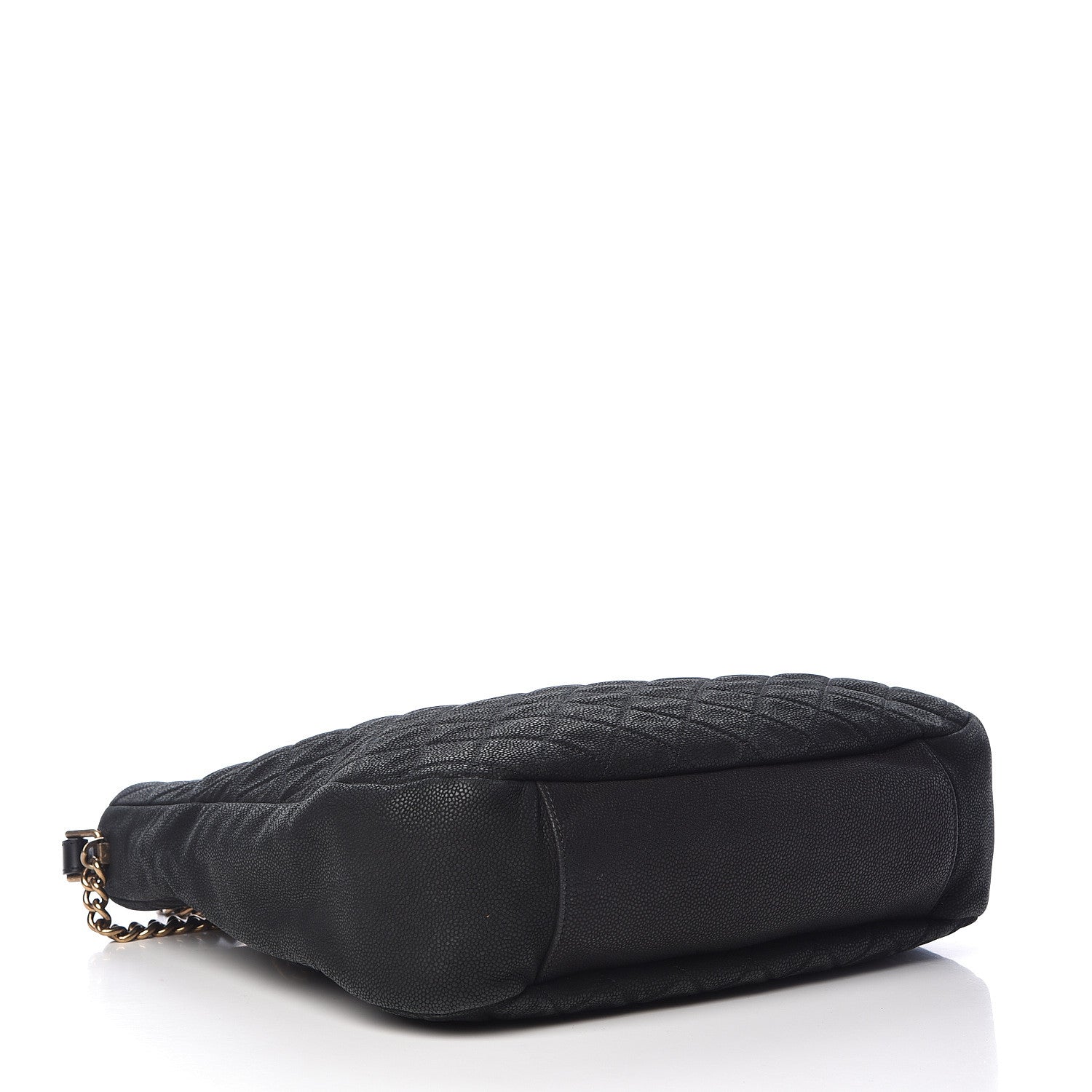 Chanel Iridescent Caviar Quilted Country Chic Hobo Black 4 of 11