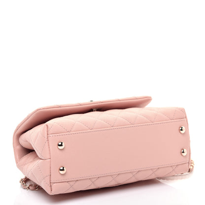 Chanel Caviar Quilted Mini Coco Handle Flap Light Pink 4 of 11