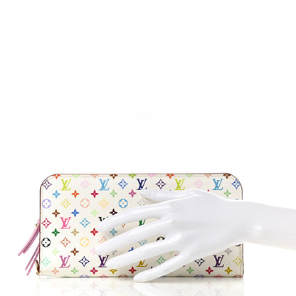 Louis Vuitton Monogram Multicolor Insolite Wallet White Litchi 2 of 7