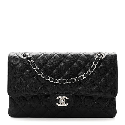 Chanel Caviar Quilted Medium Double Flap Black 1 of 10