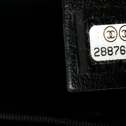 Chanel Calfskin Quilted Top Handle Flap Black 8 of 20