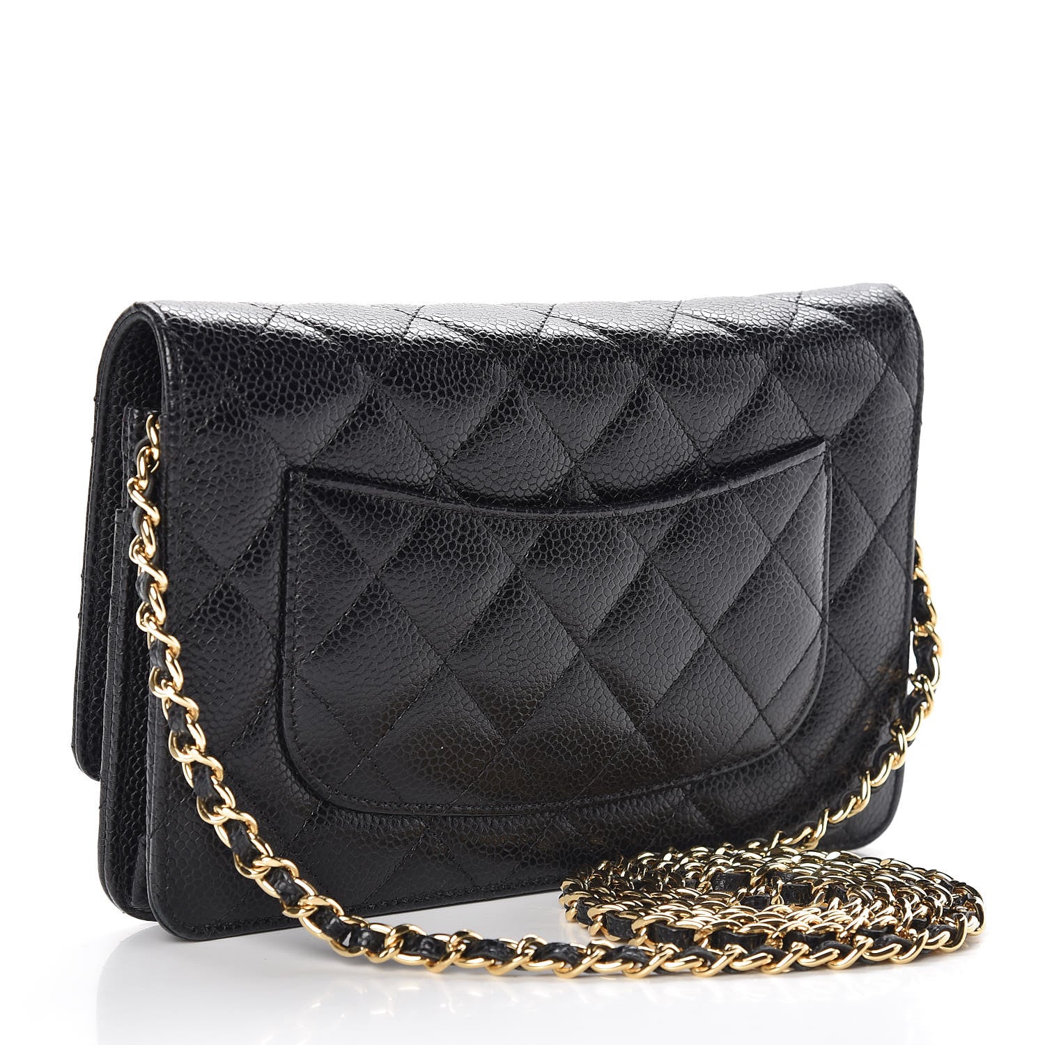 Chanel Caviar Quilted Wallet On Chain WOC Black 3 of 11