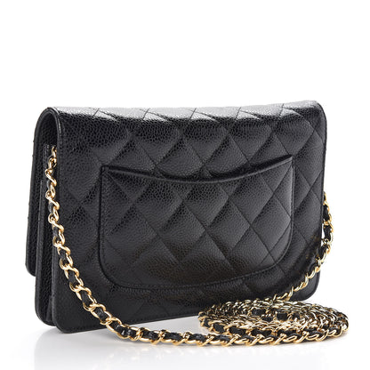Chanel Caviar Quilted Wallet On Chain WOC Black 3 of 11