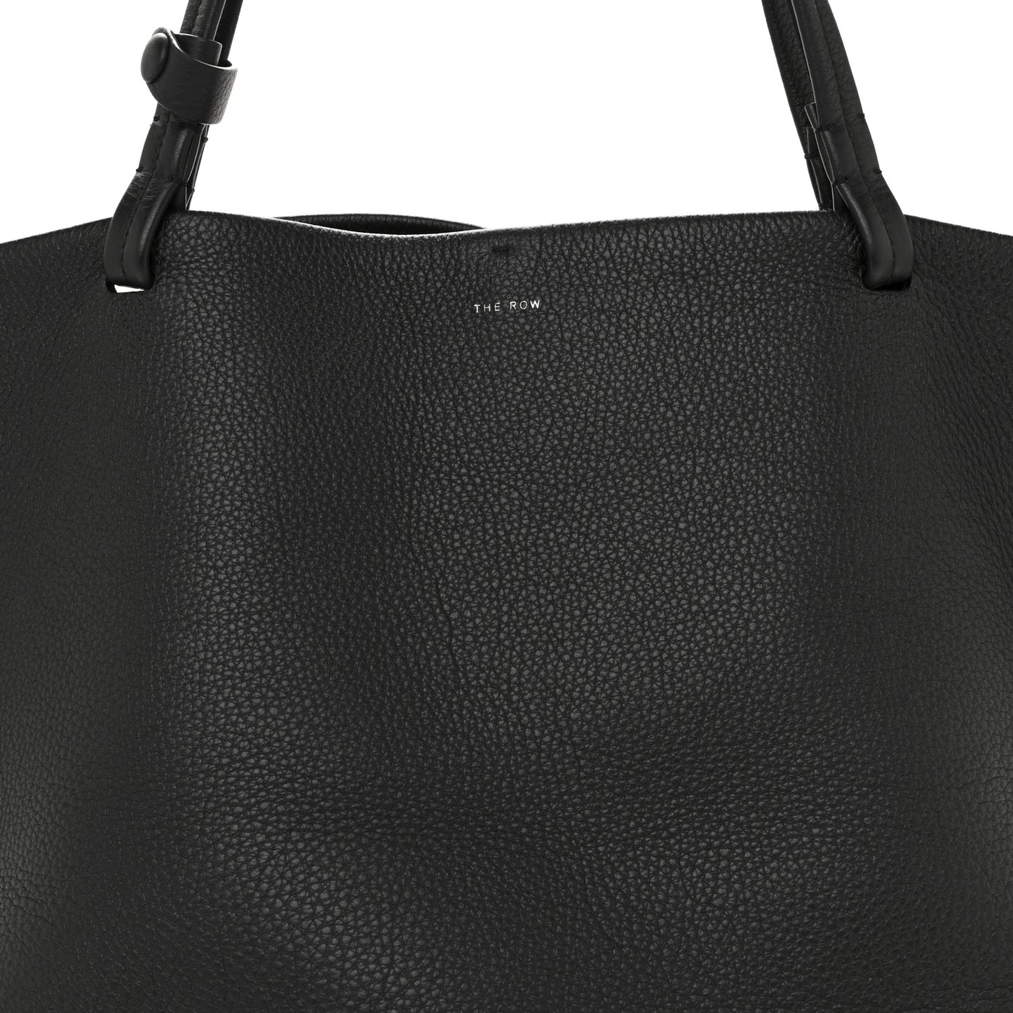 Grained Calfskin Park Tote Three Black