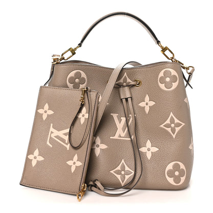 Louis Vuitton Empreinte Monogram Giant Neonoe MM Tourterelle Creme 2 of 9