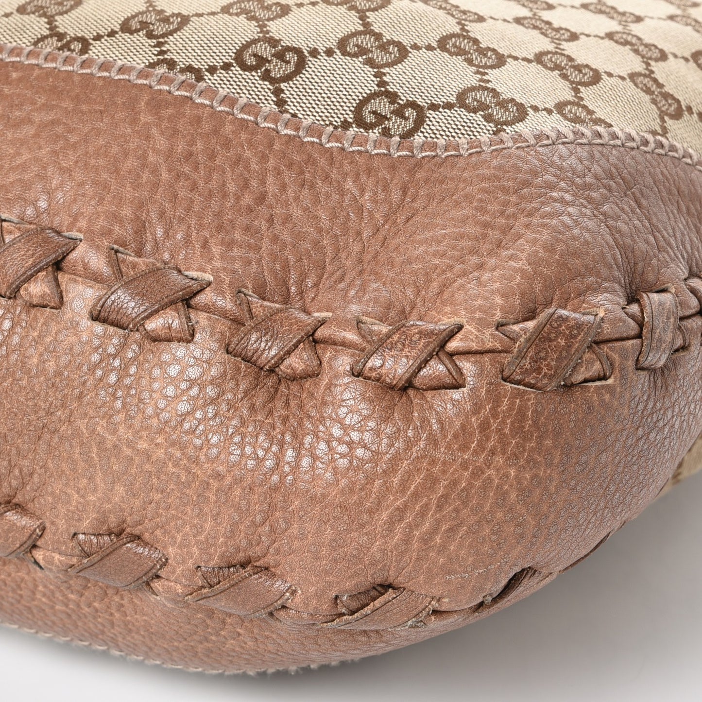 Monogram Large New Jackie Shoulder Bag Brown