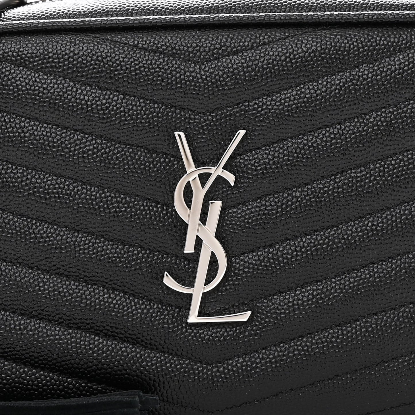 Grain De Poudre Matelasse Monogram Mini Lou Camera Bag Black