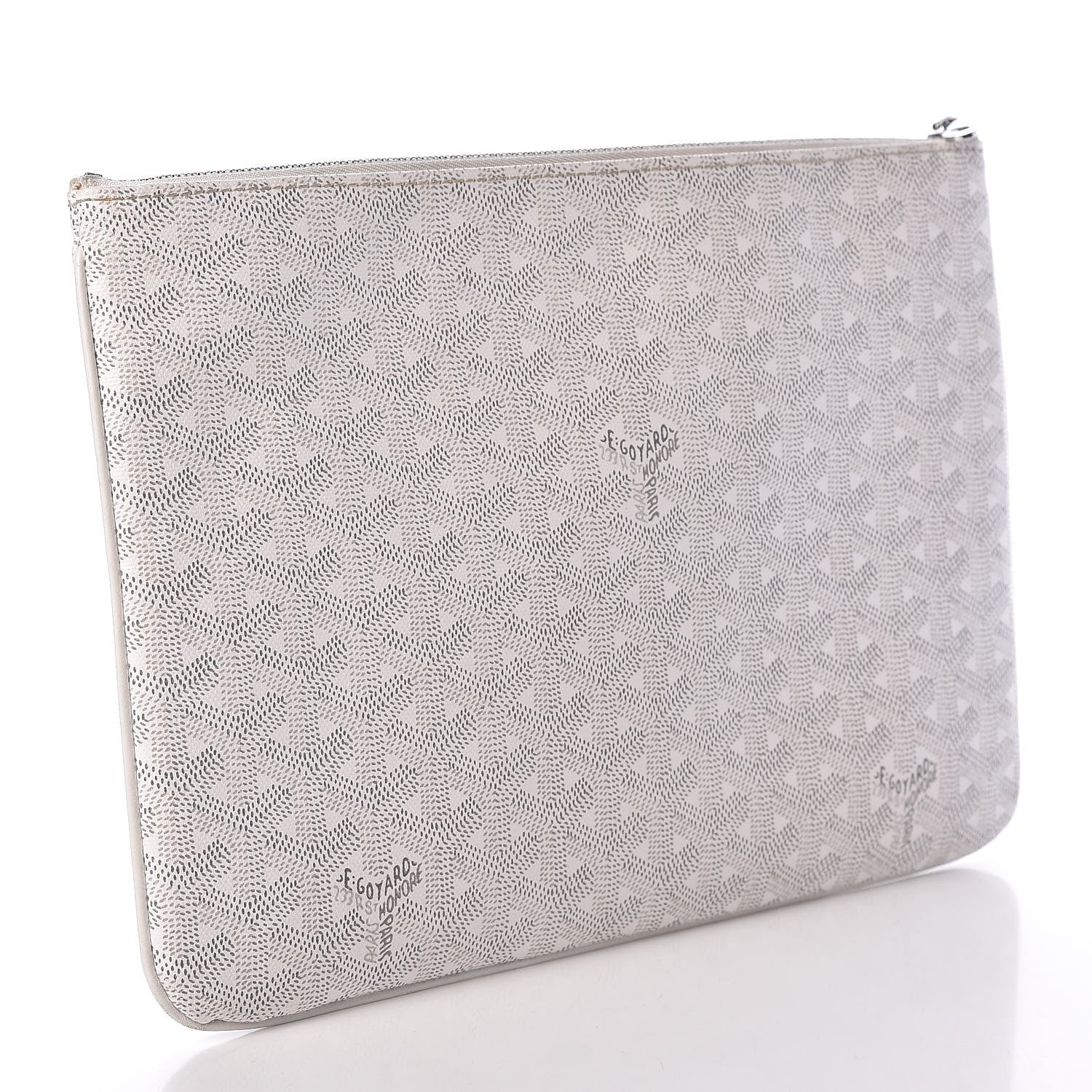 Goyard Goyardine Senat Pochette MM White 3 of 9
