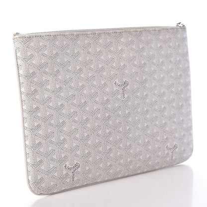 Goyard Goyardine Senat Pochette MM White 3 of 9