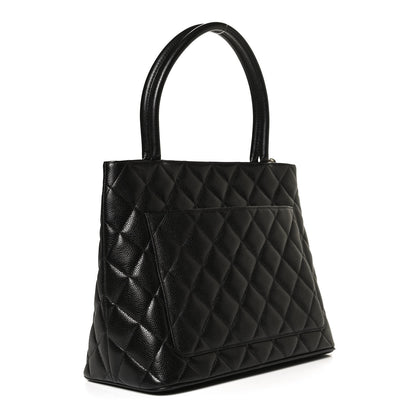 Chanel Caviar Quilted Medallion Tote Black 3 of 11