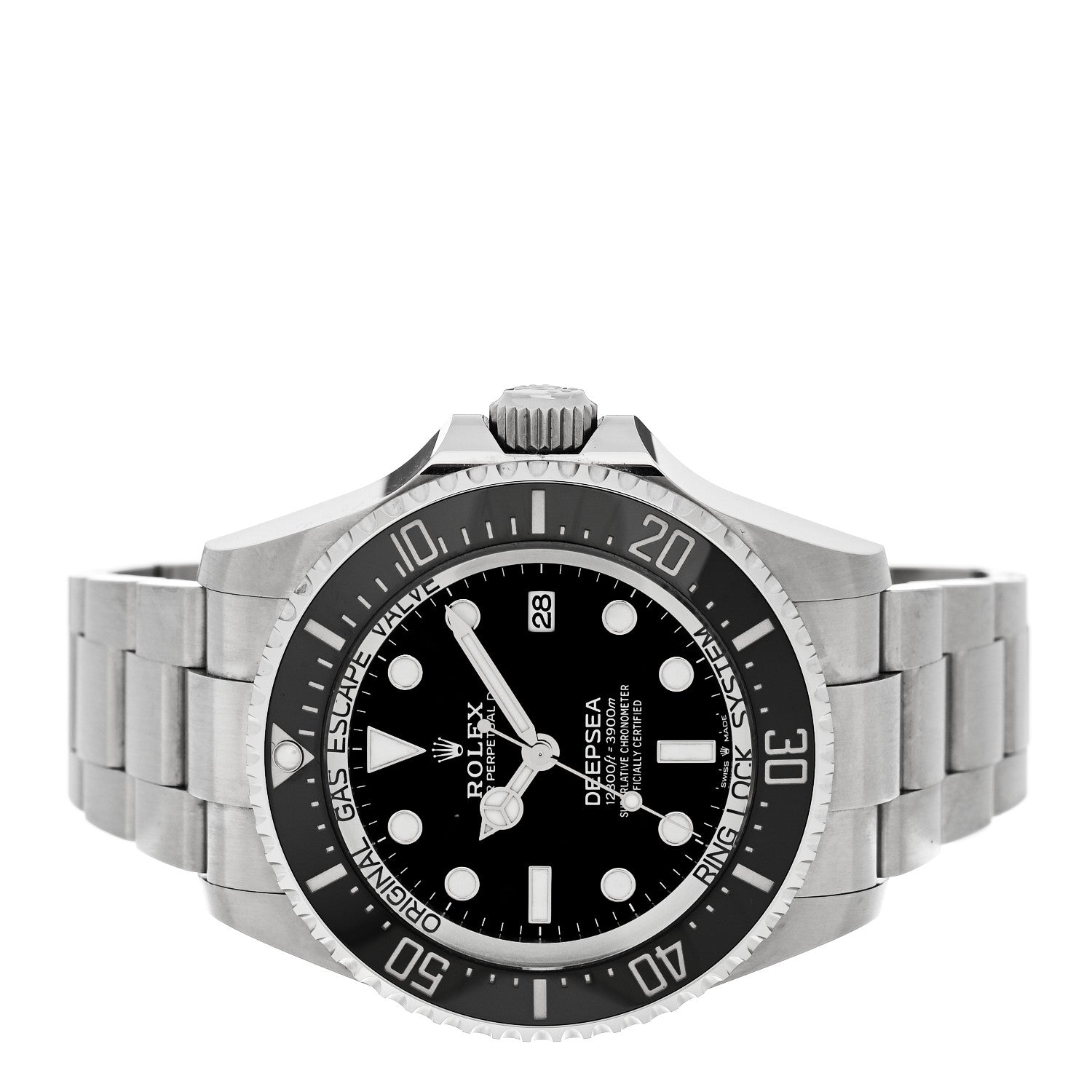 Rolex Stainless Steel 44mm Oyster Perpetual Date Sea-Dweller Deepsea Watch Intense Black 136660 2 of 5