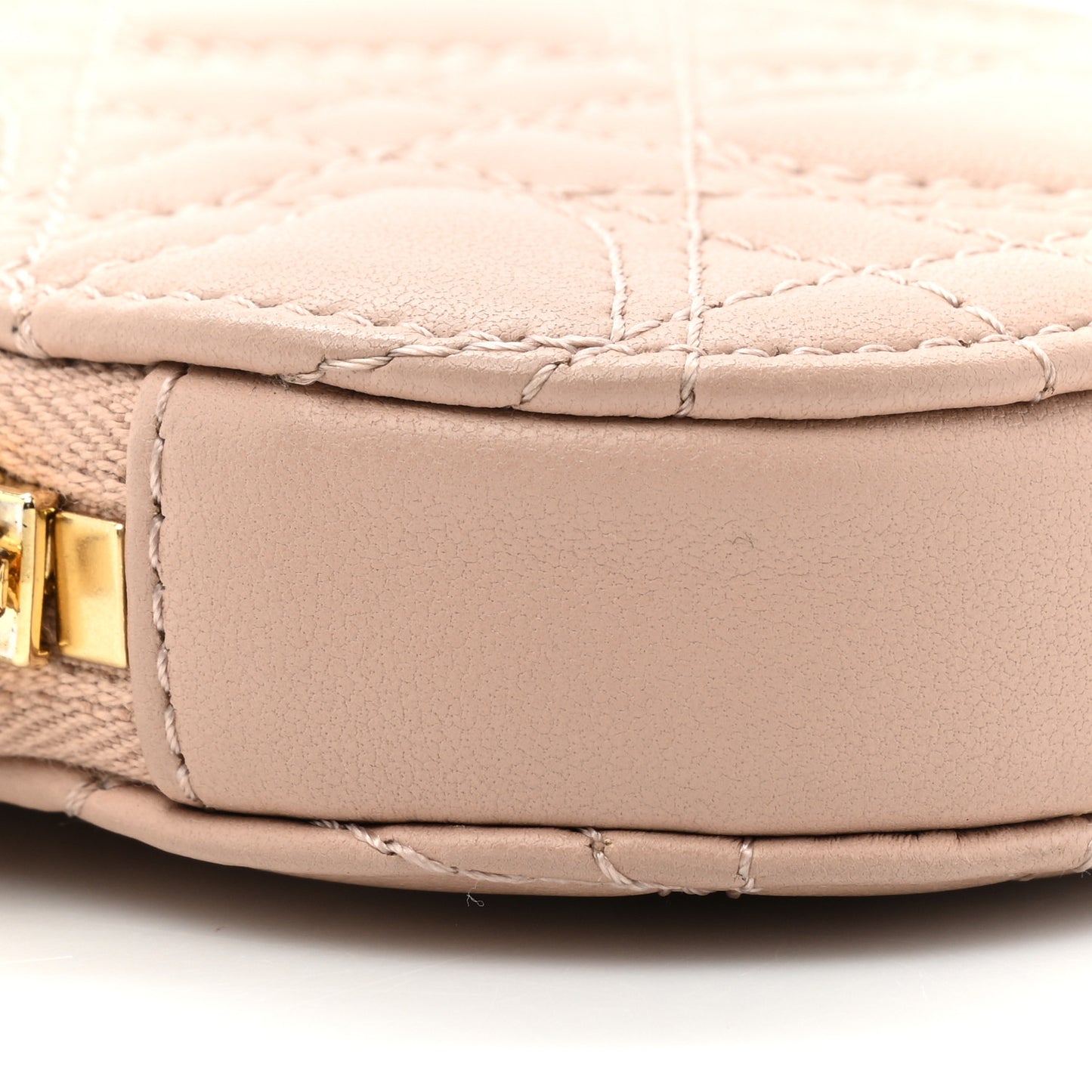 Lambskin Cannage Dioramour Lady Dior Phone Holder Light Pink