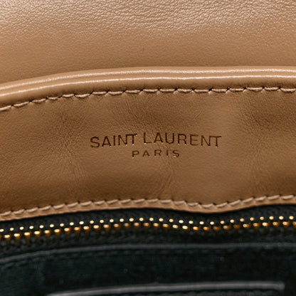 Saint Laurent Calfskin Y Quilted Monogram Toy Loulou Crossbody Bag Latte 6 of 10