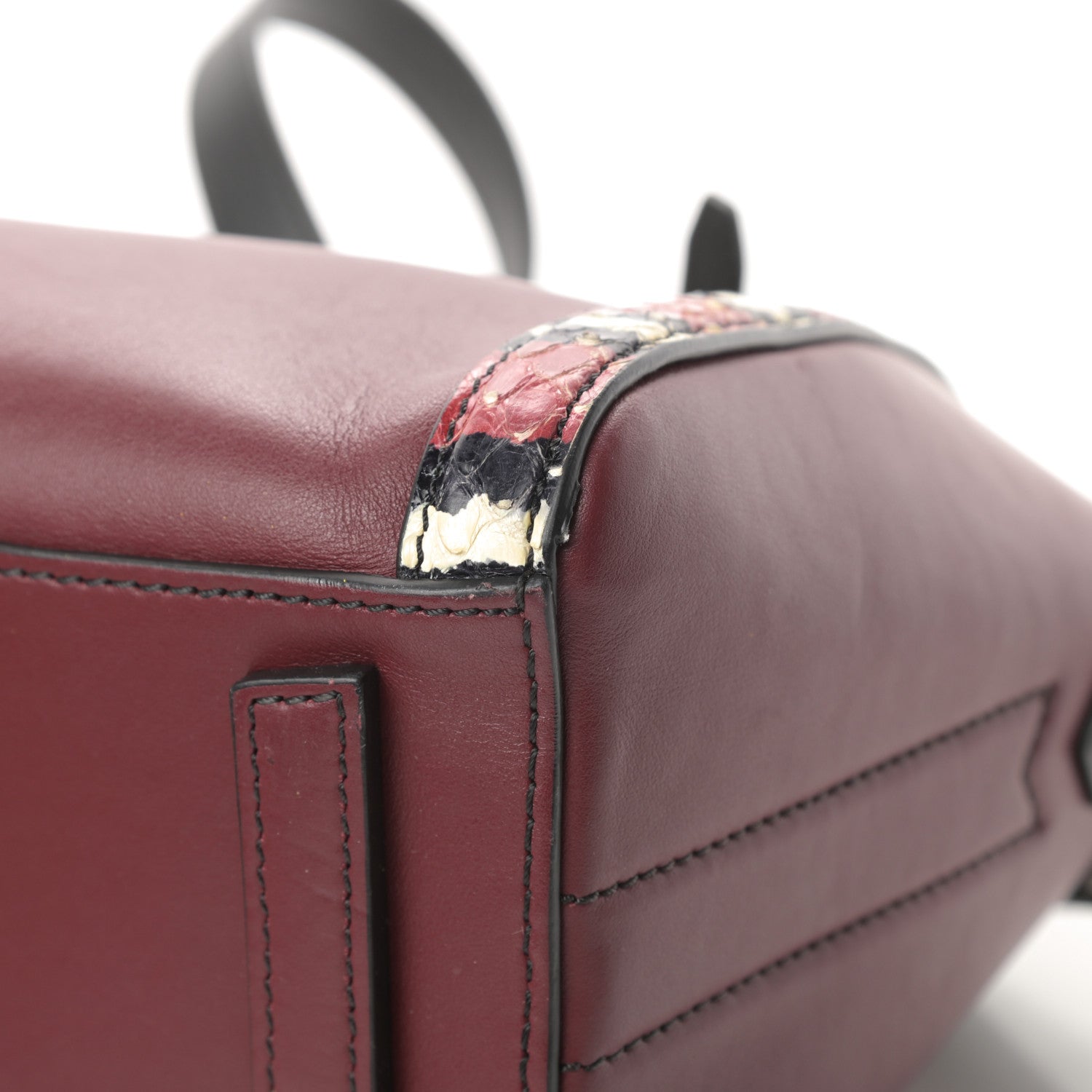 Givenchy Smooth Calfskin Ayers Mini Bi-Color Antigona Wine Black 10 of 14