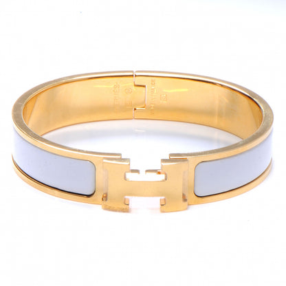 Hermes Enamel Narrow Clic Clac H Bracelet PM White 1 of 5
