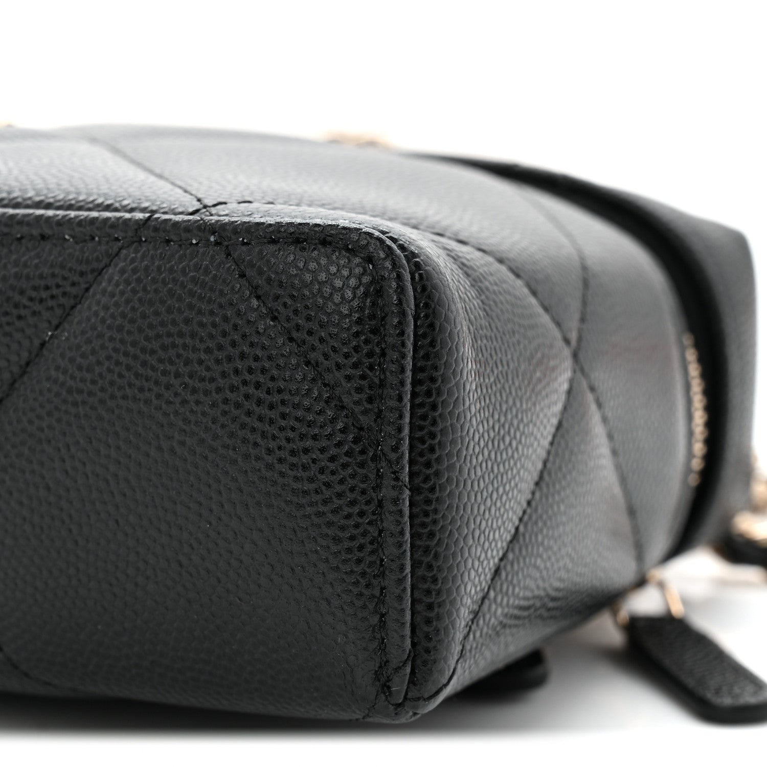 Chanel Caviar Quilted Top Handle Slim Vanity With Chain Black 10 of 11