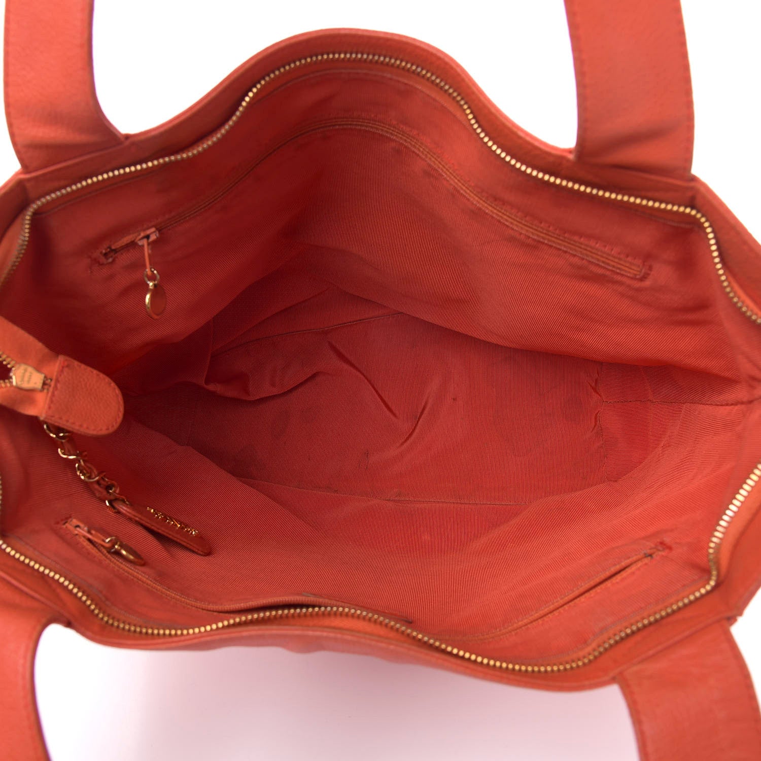 Chanel Caviar CC Shoulder Bag Orange 6 of 17