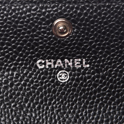 Chanel Caviar Quilted Flap Card Holder Black 8 of 9